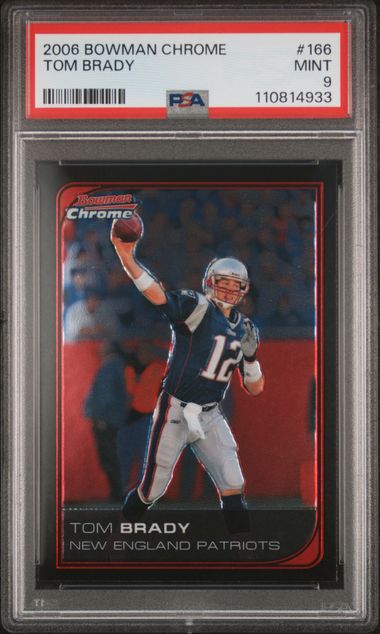 2006 Bowman Chrome Tom Brady #166 Mint 9 front
