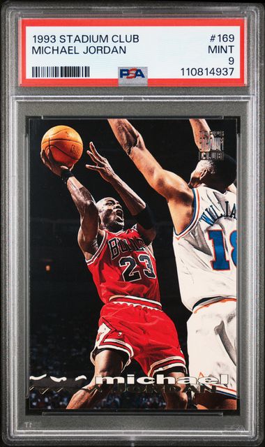 1993 Stadium Club Michael Jordan #169 Mint 9 front