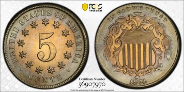 1874 5C MS66+