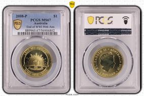 2008-P $1 End of WWI 90th Ann. MS67