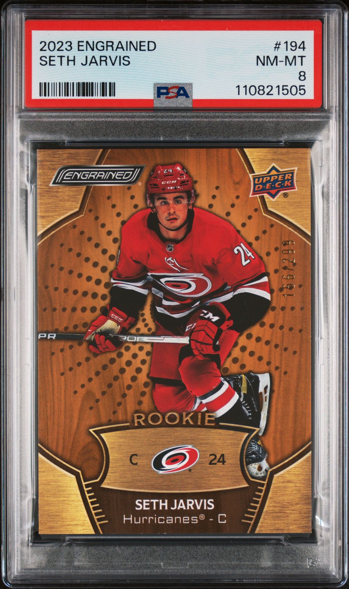 2023 Upper Deck UPPER DECK ENGRAINED #194 Seth Jarvis front