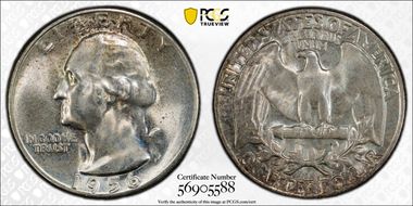 1956 25C Type B Reverse, FS-901 MS66+