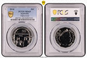 2016 50C Afghanistan MS69