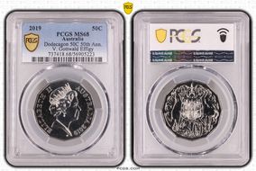 2019 50C Dodecagon 50C 50th Ann. V. Gottwald Effigy MS68