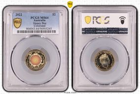 2022 $2 Honey Bee Colorized MS64