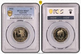 2022 $1 Overland Telegraph Line MS67