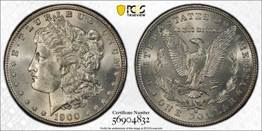 1900-O/CC $1 VAM 11, Overmintmark N1