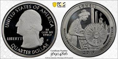 2019-S 25C Lowell NP - Silver PR68DCAM