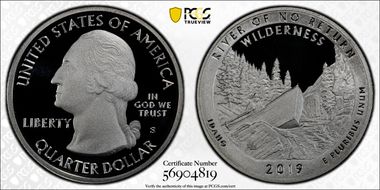 2019-S 25C Frank Church River of No Return NP - Silver PR70DCAM
