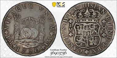 1770-LM JM 8 R Calico-1031 Yon-L8-70 1 Dot VF35