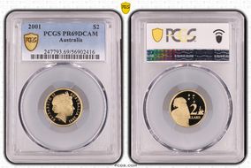 2001 $2 PR69DCAM
