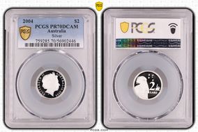 2004 $2 Silver PR70DCAM