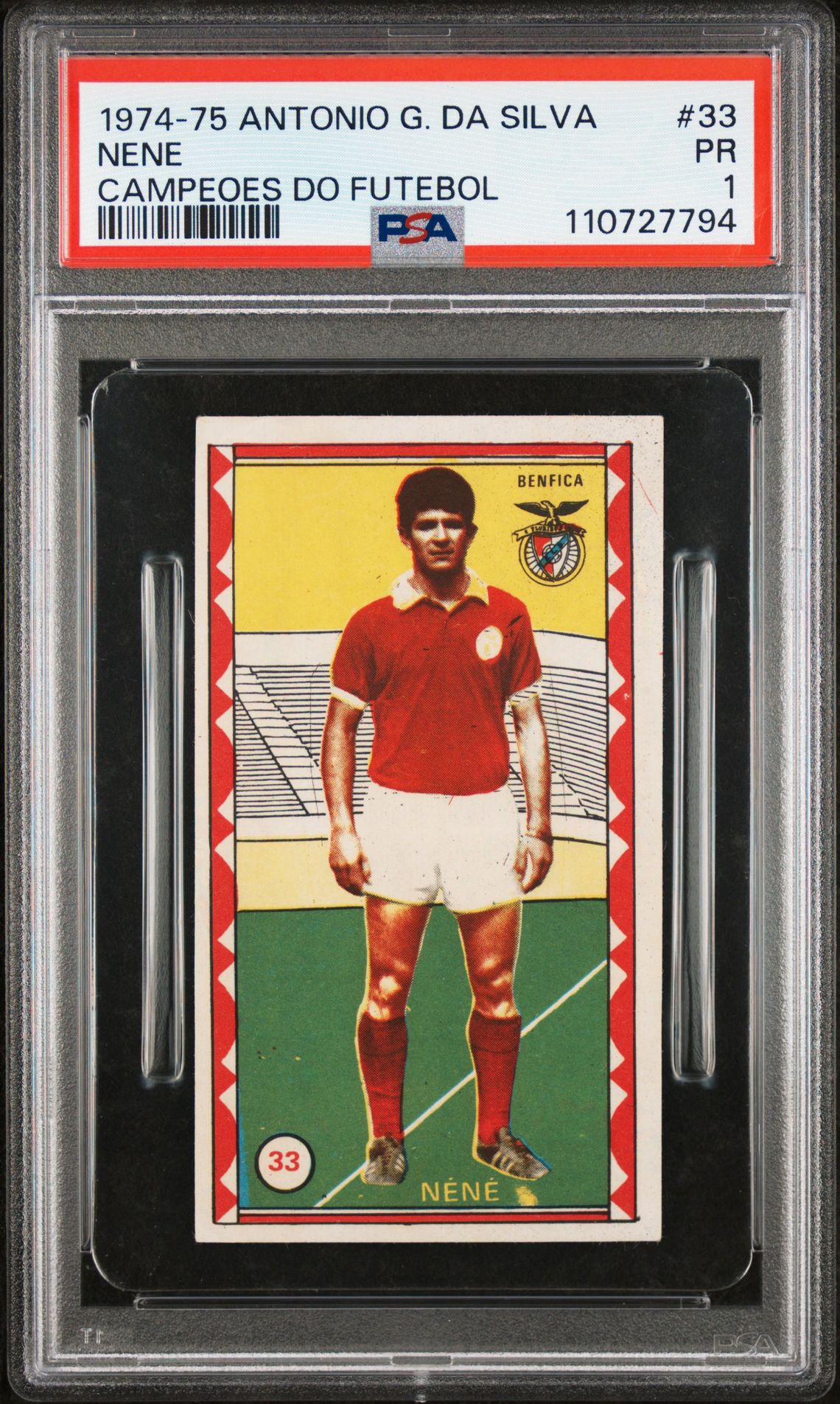 1974-75 ANTONIO GOMES DA SILVA CAMPEOES DO FUTEBOL #33 Nene front