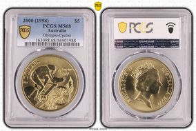 2000 (1998) $5 Olympic-Cyclist MS68