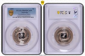 2008 $1 Kookaburra Penny PR69DCAM