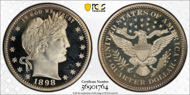 1898 25C PR68DCAM