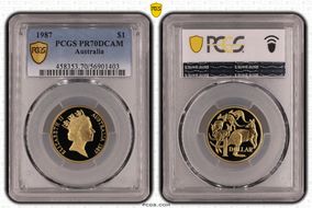 1987 $1 PR70DCAM