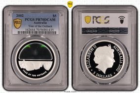 2002 $5 Year of the Outback PR70DCAM