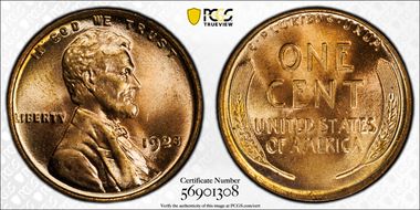 1923 1C MS66RD