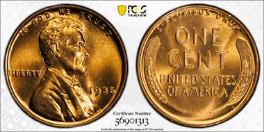 1935 1C MS67RD