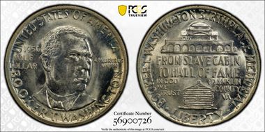 1950 50C Booker T. Washington MS67