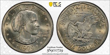 1979-P SBA$1 Wide Rim MS67