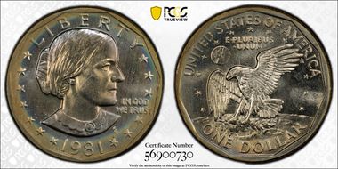 1981-D SBA$1 MS66+