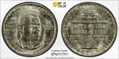 1948-D 50C Booker T. Washington MS67