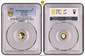 2012 $2 Aboriginal 0.5g Gold PR69DCAM