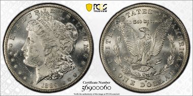 1889-S $1 MS62