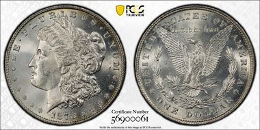 1878 8TF $1 MS64