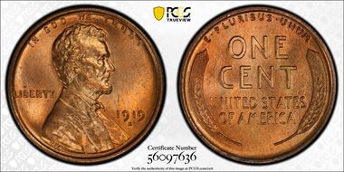1919-D 1C MS66+ RD