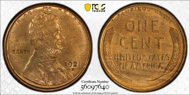 1921-S 1C MS64RD