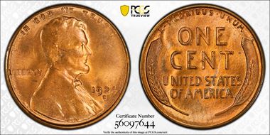 1924-S 1C MS64RD