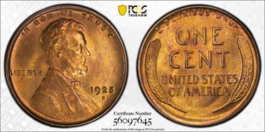 1925-D 1C MS65RD