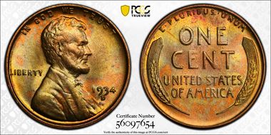 1934-D 1C MS67RD