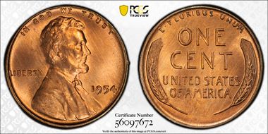 1954 1C MS67RD