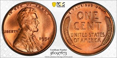 1954 1C MS67RD