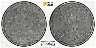 No Date Token 2TB-12 Al Love's Biscuit & Bread Co. AU53