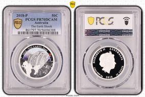 2018-P 50C The Earth Shook PR70DCAM