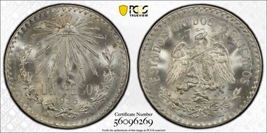 1935-M Peso KM-455  Ag MS66