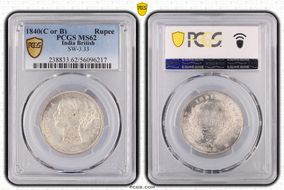 1840(C or B) Rupee SW-3.33 MS62