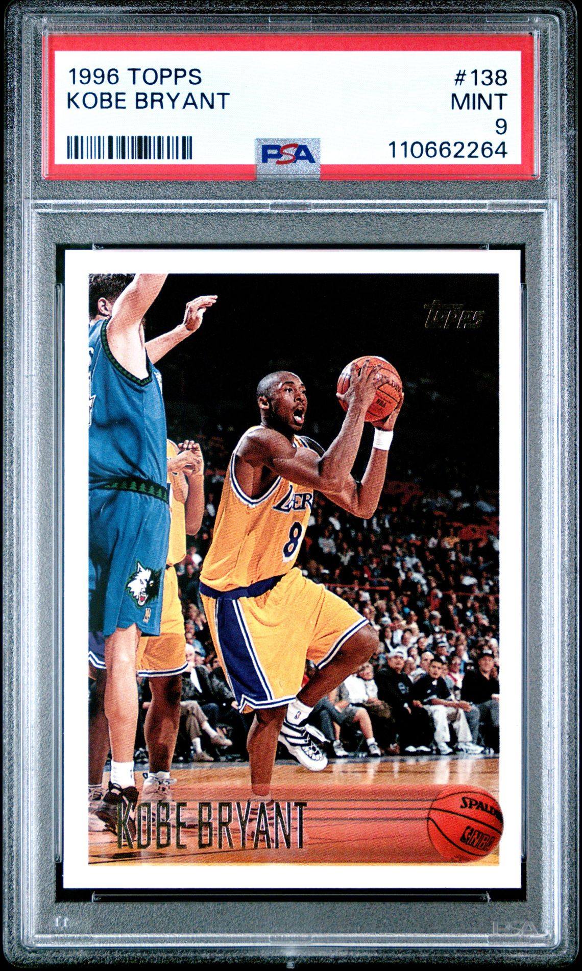 1996 Topps Kobe Bryant #138 Mint 9 front