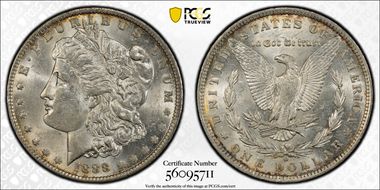 1888-O $1 VAM 21, Oval O MS61