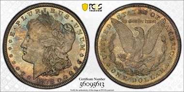 1878 7TF $1 Reverse of 1878 MS66