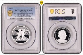 2023 $1 FIFA Women's World Cup AU-NZ-23 -Silver PR69DCAM