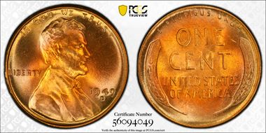 1949-D 1C MS67RD