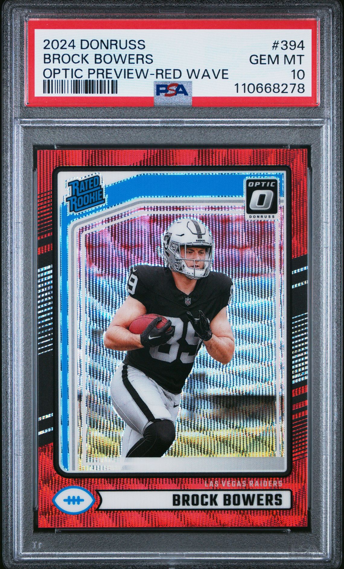 2024 Panini Donruss Optic Wave #394 Brock Bowers front