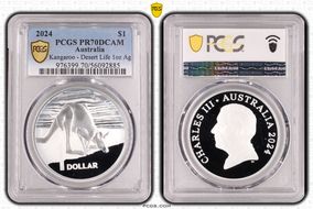 2024 $1 Kangaroo - Desert Life 1oz Ag PR70DCAM