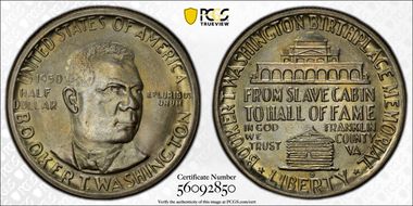 1950-D 50C Booker T. Washington MS67+